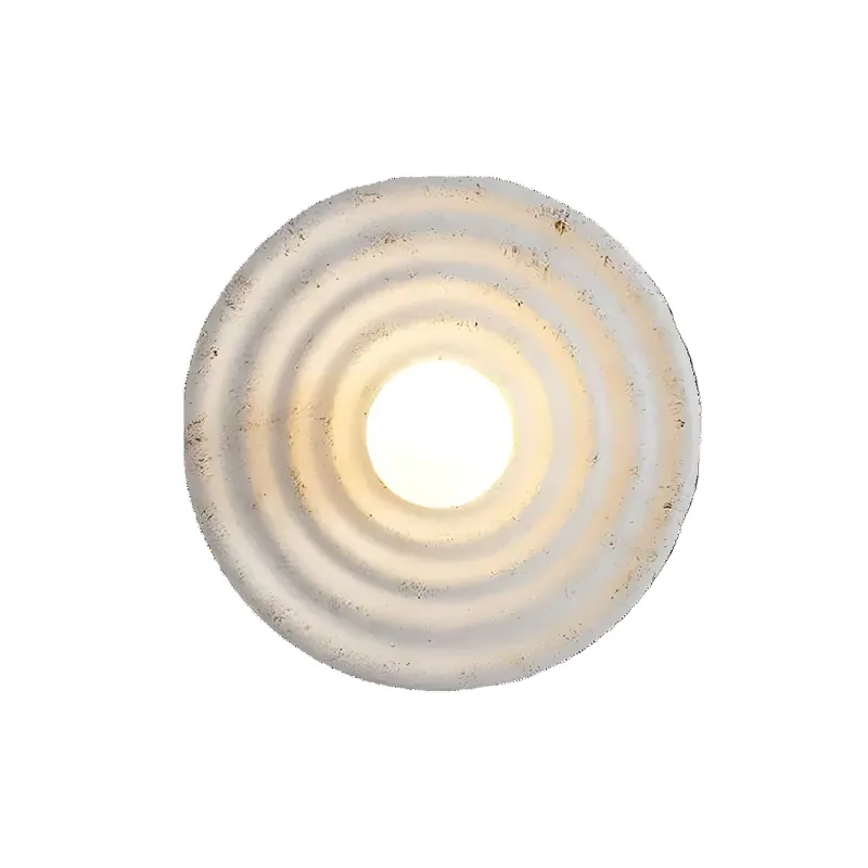 Modern Minimalist Round Resin G4 1-Light Wall Sconce