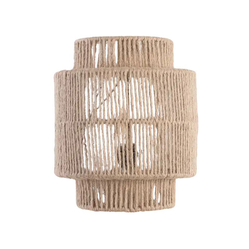 Hand-woven Rope Bohemian Vintage Wall Sconce LED 1-Light