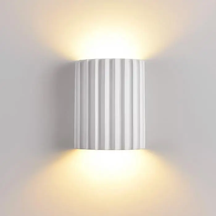 Nordic Striped Resin LED 1-Light Wall Sconce