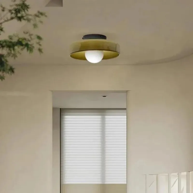 Modern Glass Ceiling Light and Wall Sconce with 1 LED Light