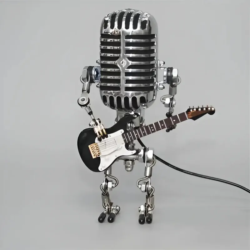 Unique Robotic Desk Lamp with Adjustable LED Light for Living Room and Office.