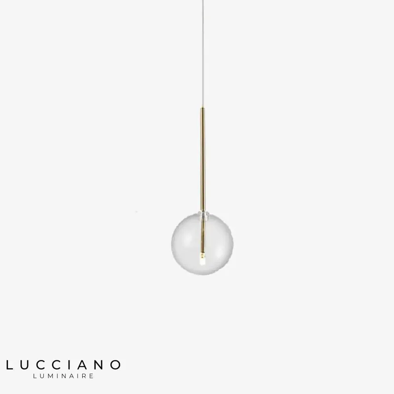 Dixie suspension light with glass globe