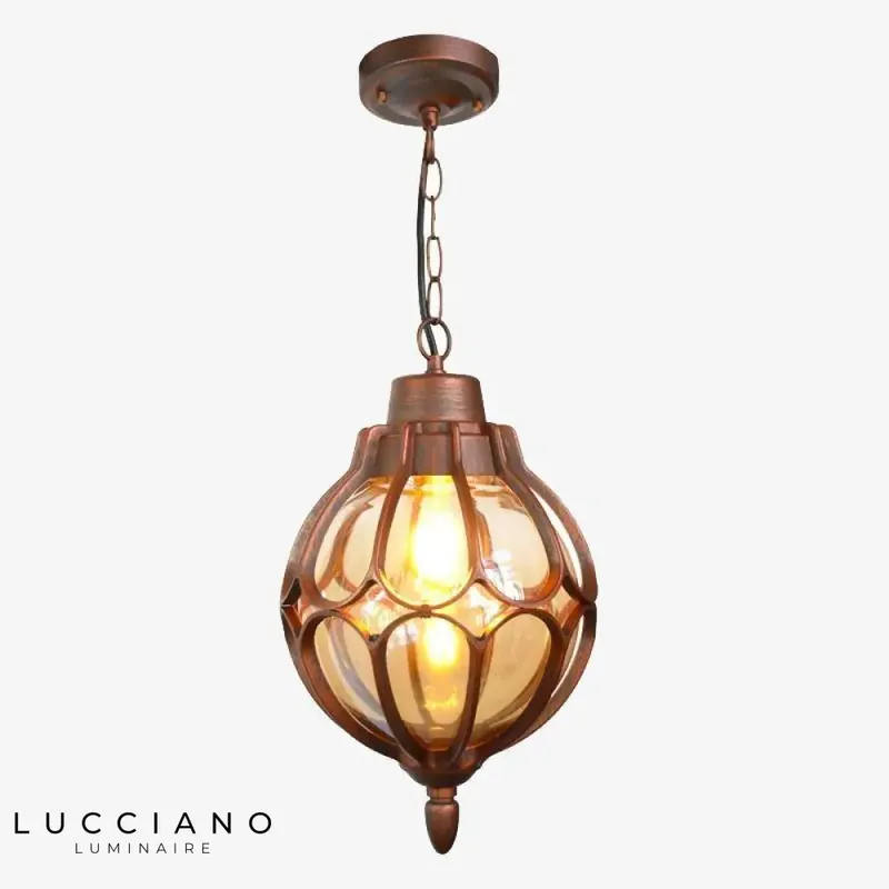 Waterproof rustic outdoor pendant light