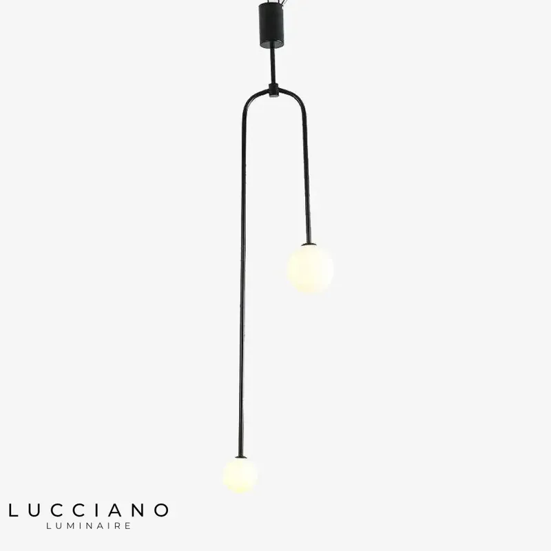 LED Hanging Light Fly Double Glass Ball