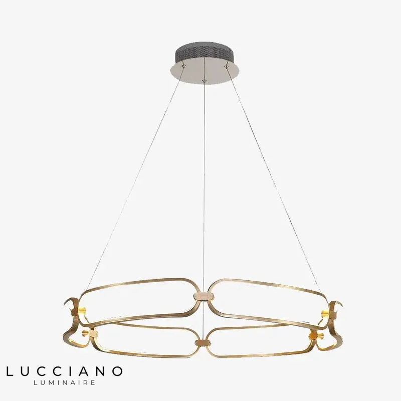 Pavia Gold Rings LED Chandelier