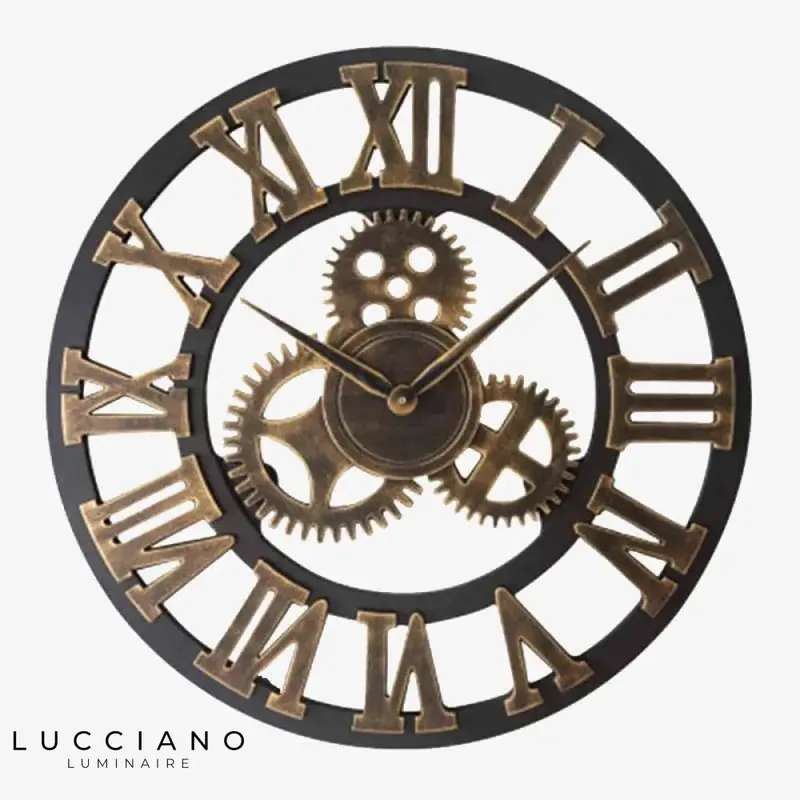 Vintage Metal Wall Clock Numbers