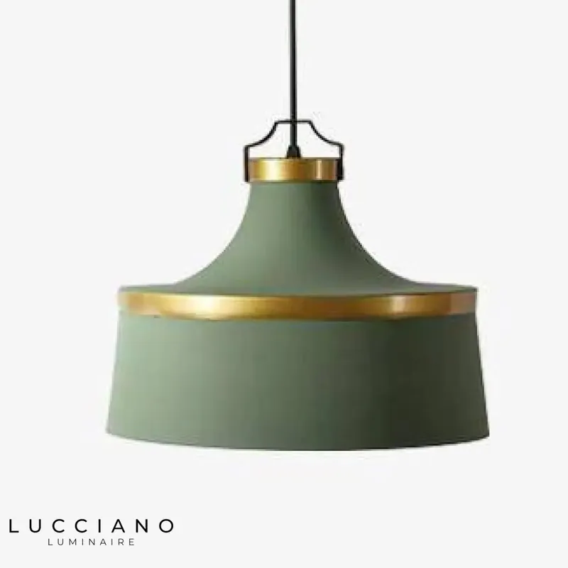 Colorful industrial design with golden circle