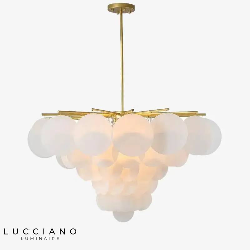 Gold Chandelier with Branches and Glass