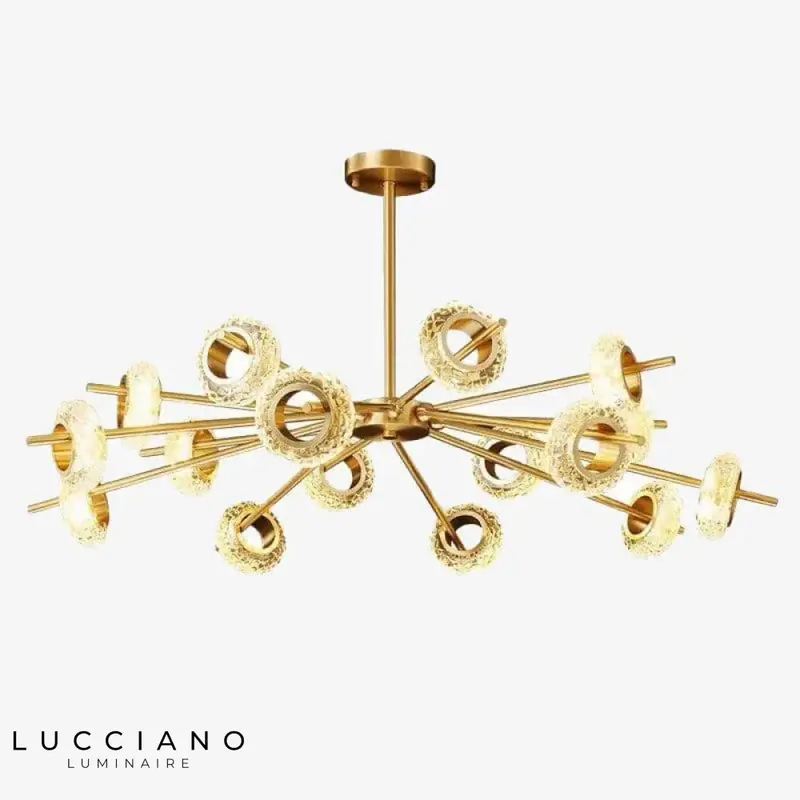 Gold Loft Design Circle LED Chandelier