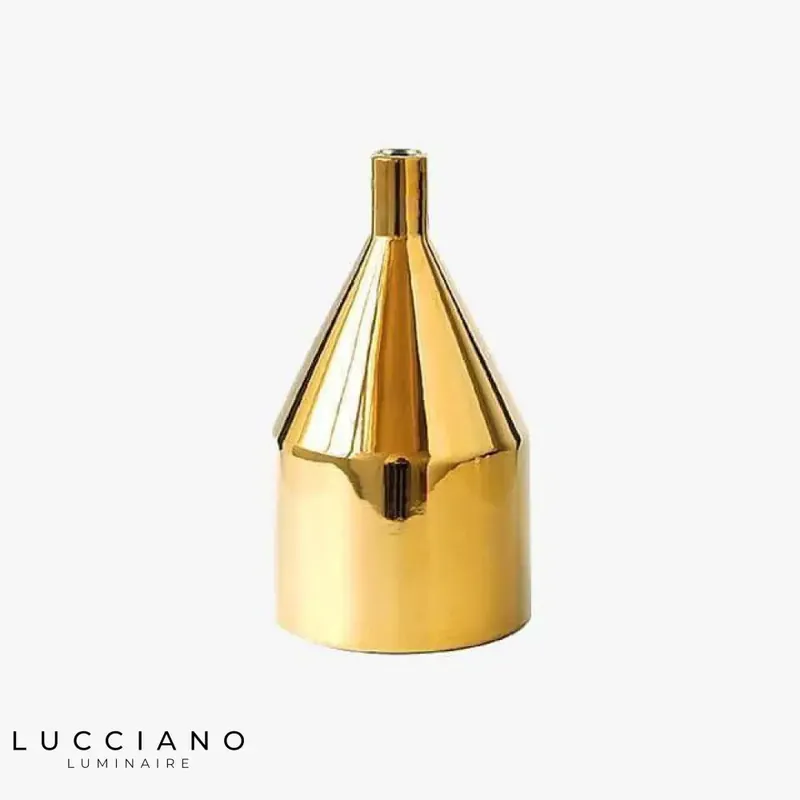 Gilded Metal Design Vase A