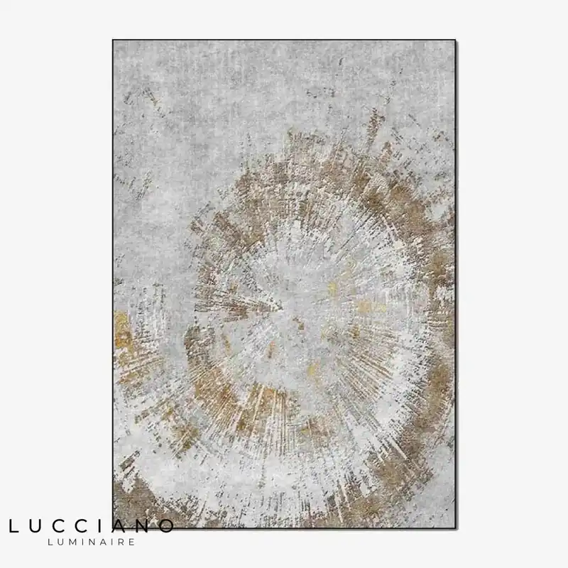 Vintage Golden Grey Tornado Rug