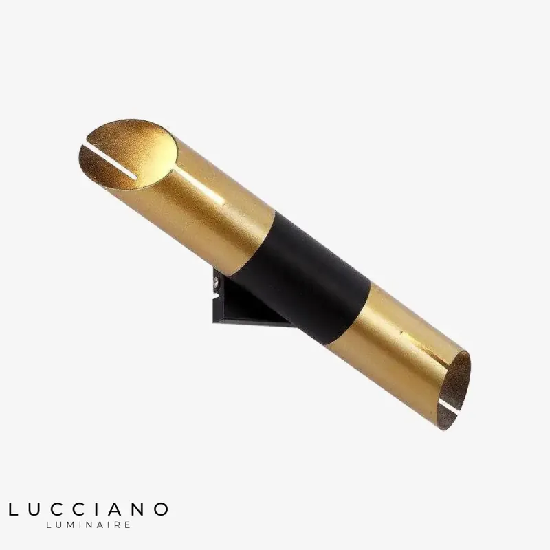 Loft Gold Cylindrical LED Wall Light