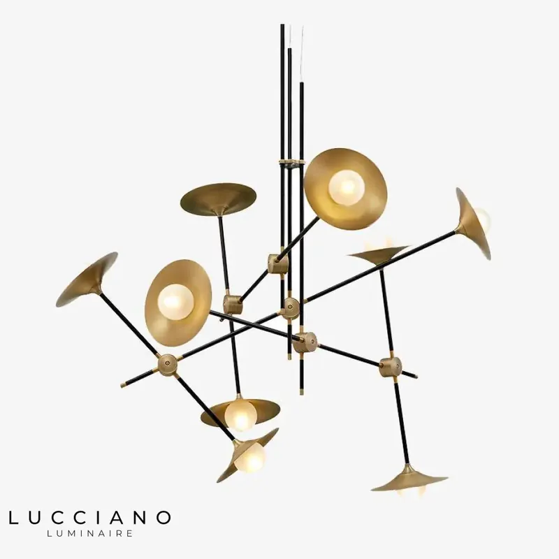Modern golden branch design LED chandelier