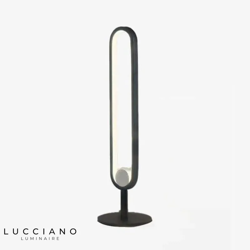 Black metal ring design LED lamp