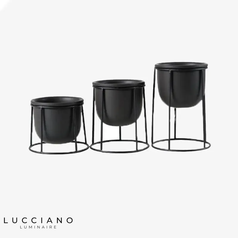 Set of 3 Scandinavian Pedestals