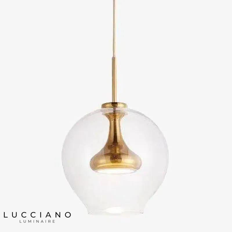 LED metal & glass Denver Pendant Lamp