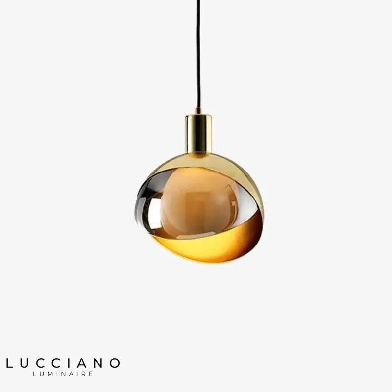 Curved Gold Design LED Light Fixture