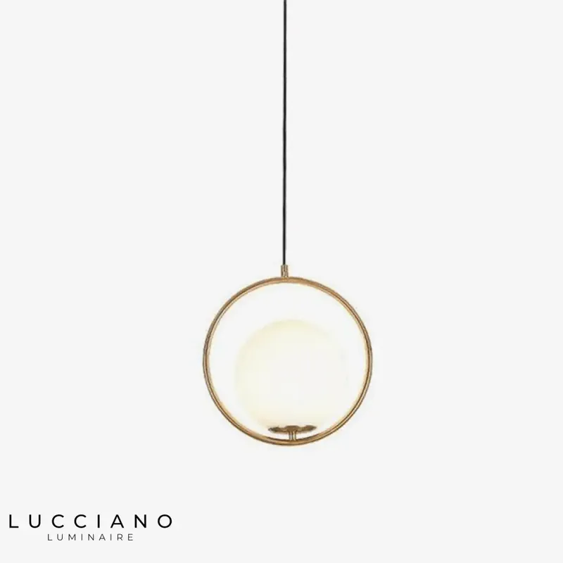 LED Ring Light Golden Glass