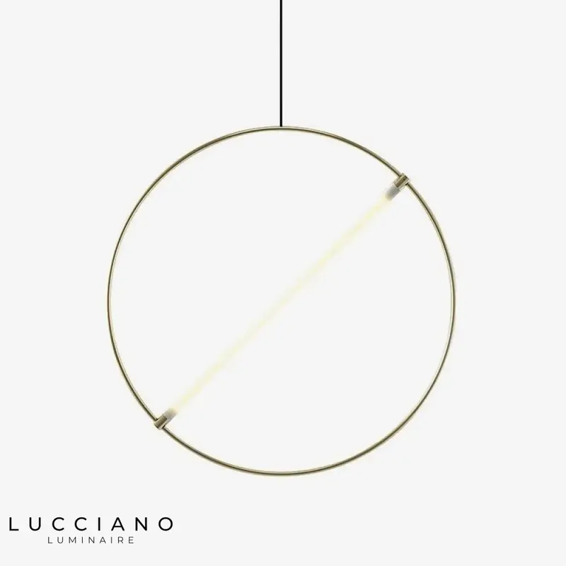 Creative Golden Circle LED Pendant Light