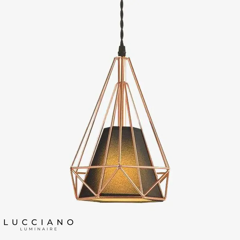 Pyramidal vintage cage pendant