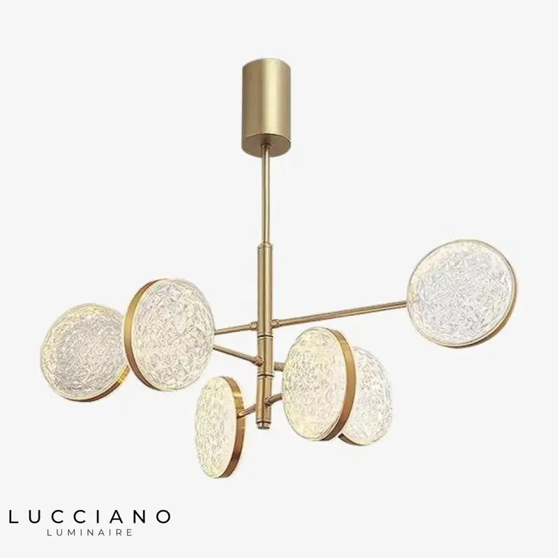 Luxury gold branched chandelier