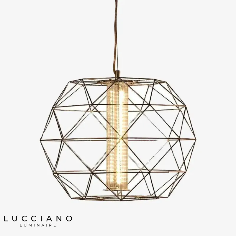 Geometric Fine Cage Pendant Lamp
