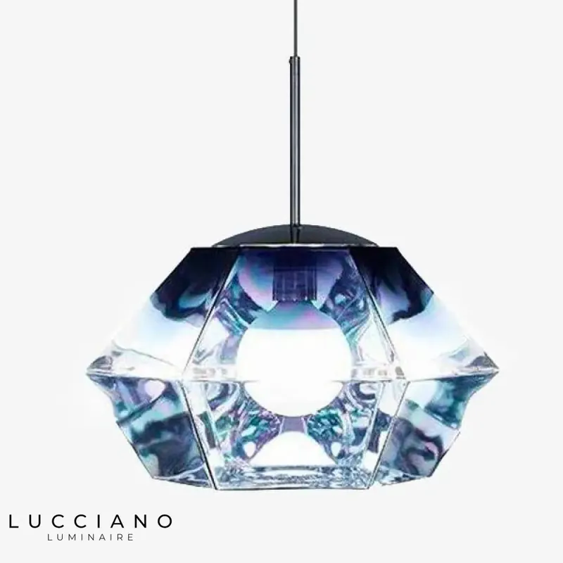 Geometric Glass LED Diamond Pendant Light