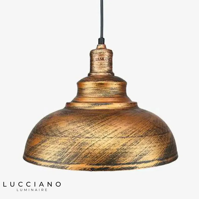 Bronze vintage-style chandelier