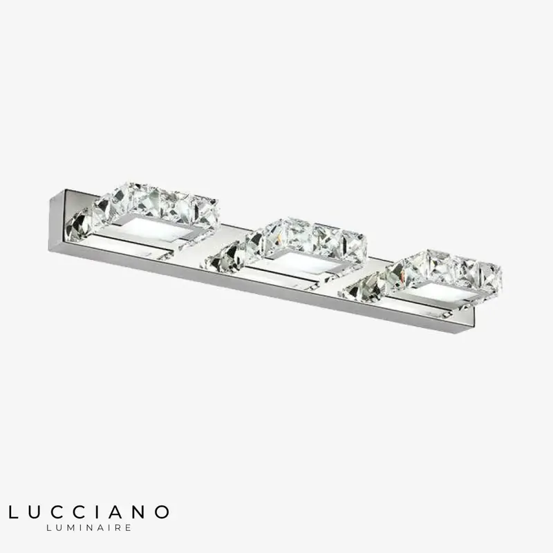 Crystal LED bathroom wall light