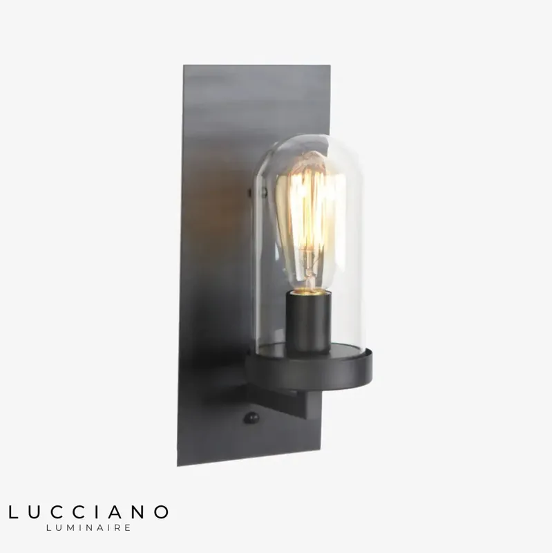 American Loft Rounded Glass Wall Light