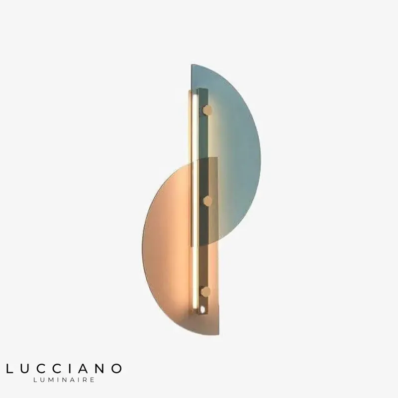 Colored Half-Circle LED Wall Sconce