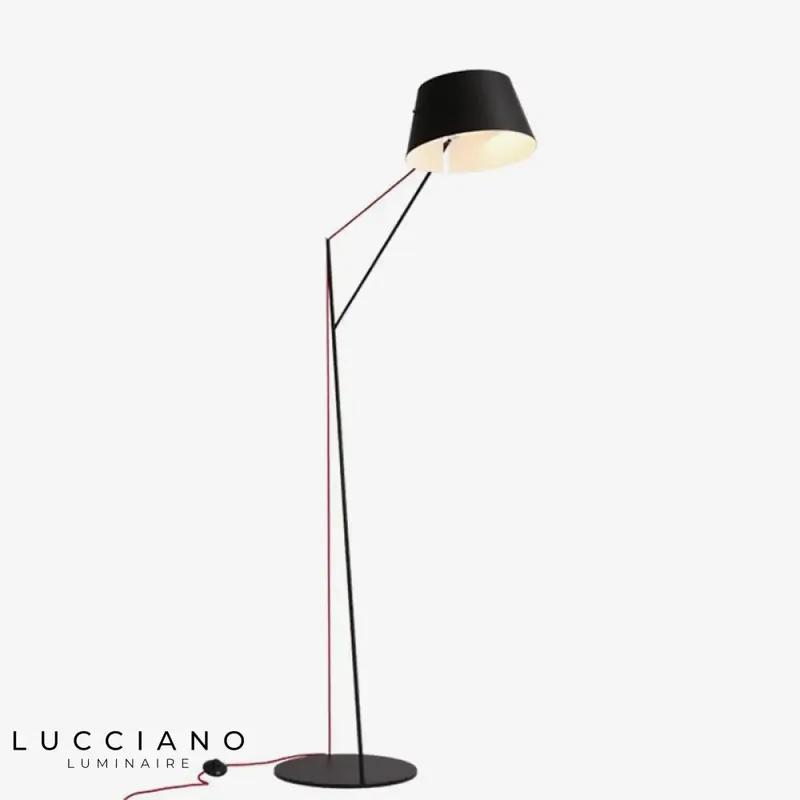 Tall black design floor lamp