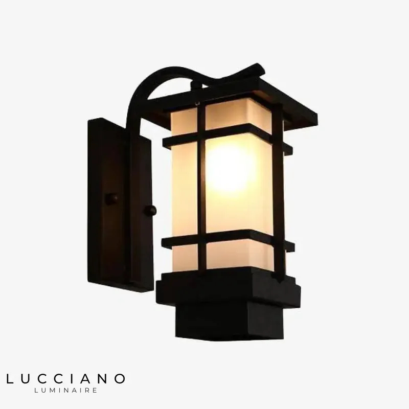 Black Rustic LED Wall Sconce