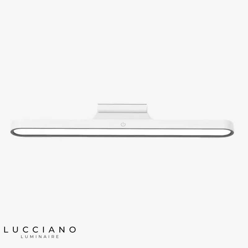 Rounded white LED wall light