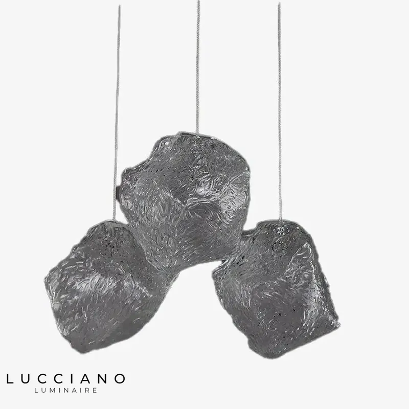 Crystal stone design LED pendant light