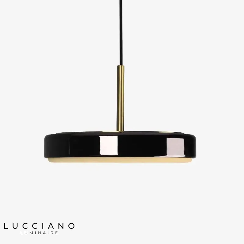 Loft black metal LED pendant light