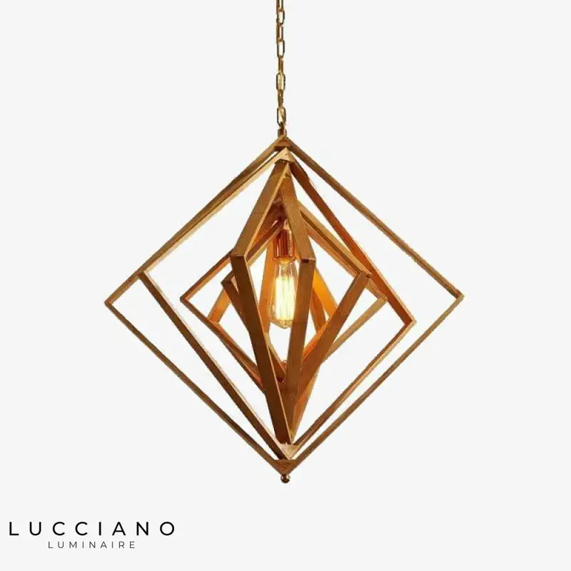 Multiple Diamond Bamboo LED Lamp