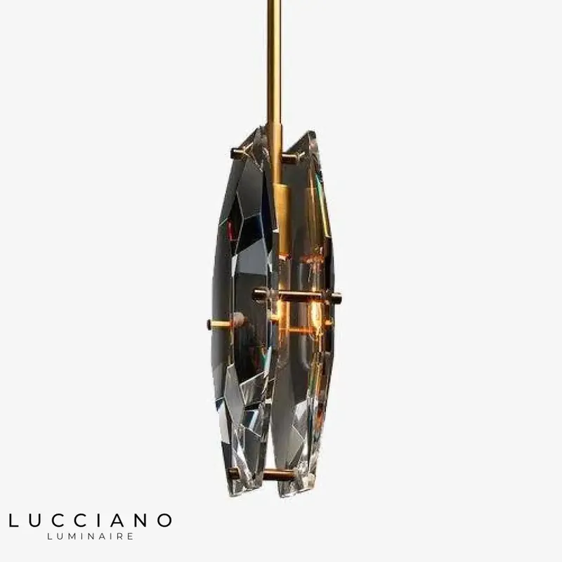 Smoked Glass Crystal LED Chandelier