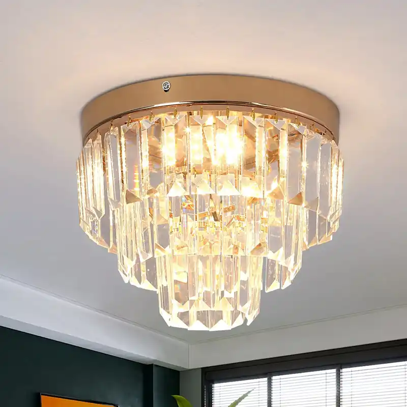 Contemporary K9 Crystal Chandelier