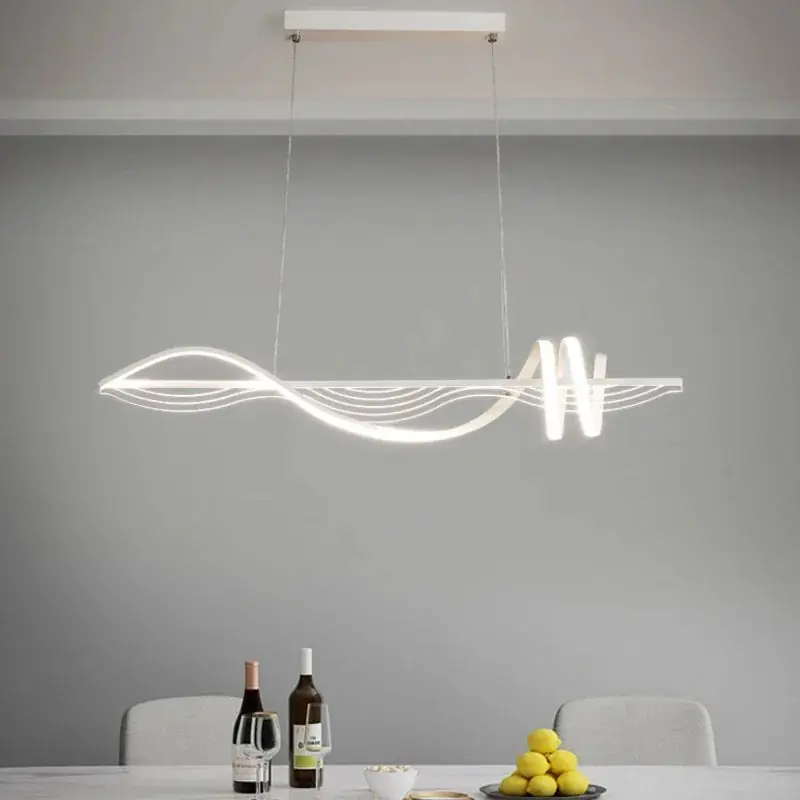 Refined contemporary linear chandelier