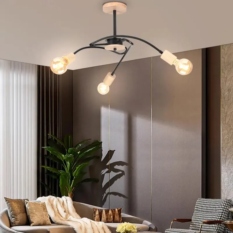 Modern Chrome Sputnik Chandelier
