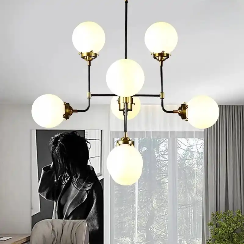 Elegant contemporary glass chandelier