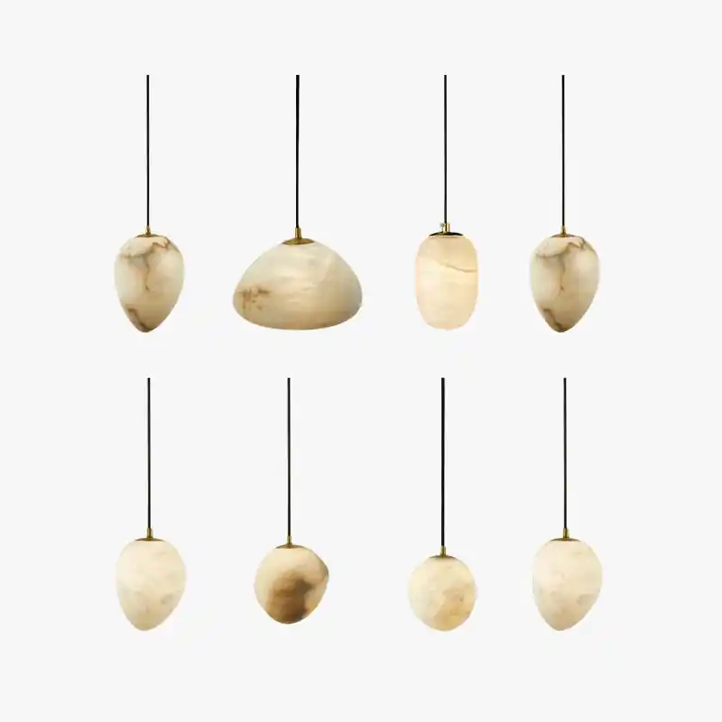 Sleek contemporary designer suspension light