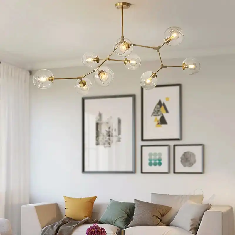 Modern elegant glass LED pendant