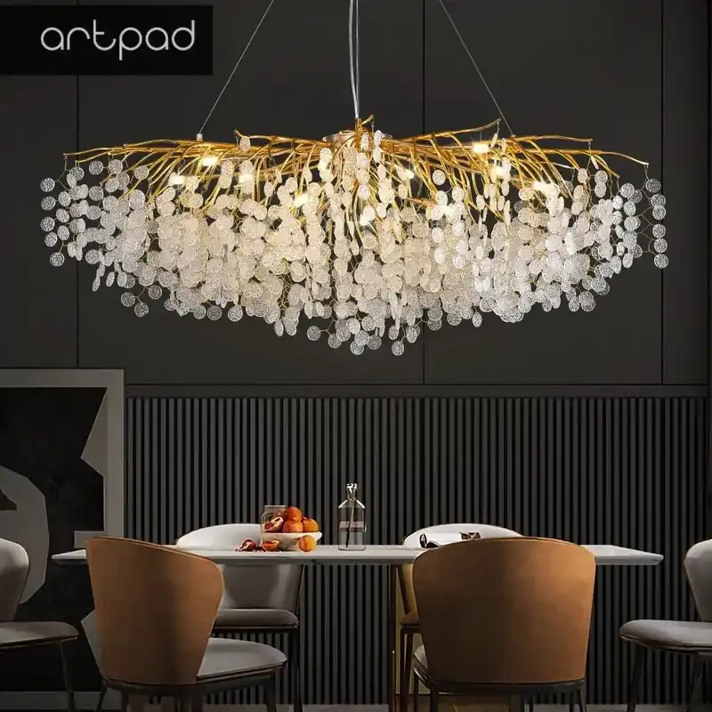 Sublime Contemporary Crystal Chandelier