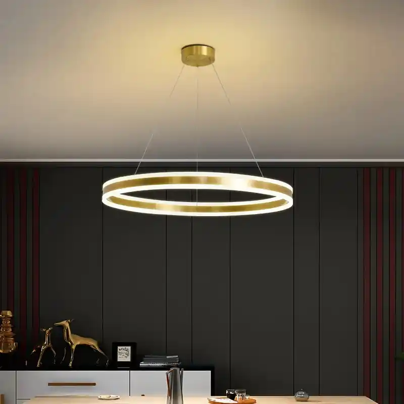 Modular circular designer chandelier