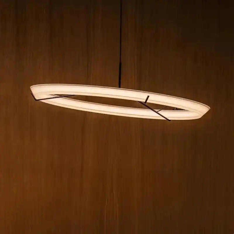 Modern Nordic bright transparent chandelier
