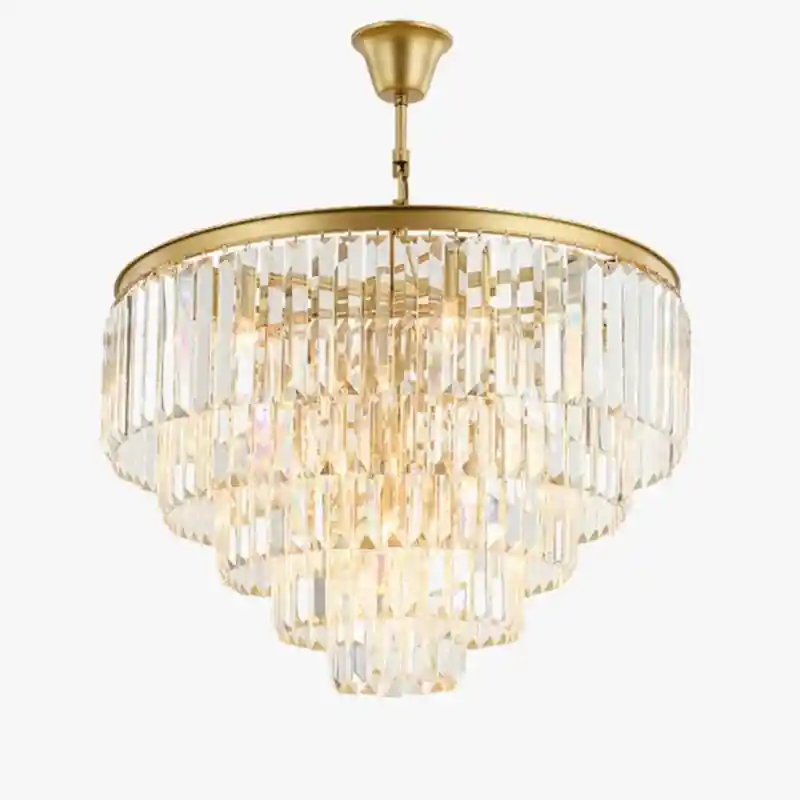 Modern Chic Minimalist Crystal Chandelier
