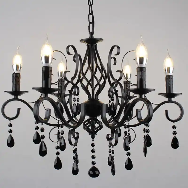 Vintage Chandelier with Refined Handcrafted Droplets