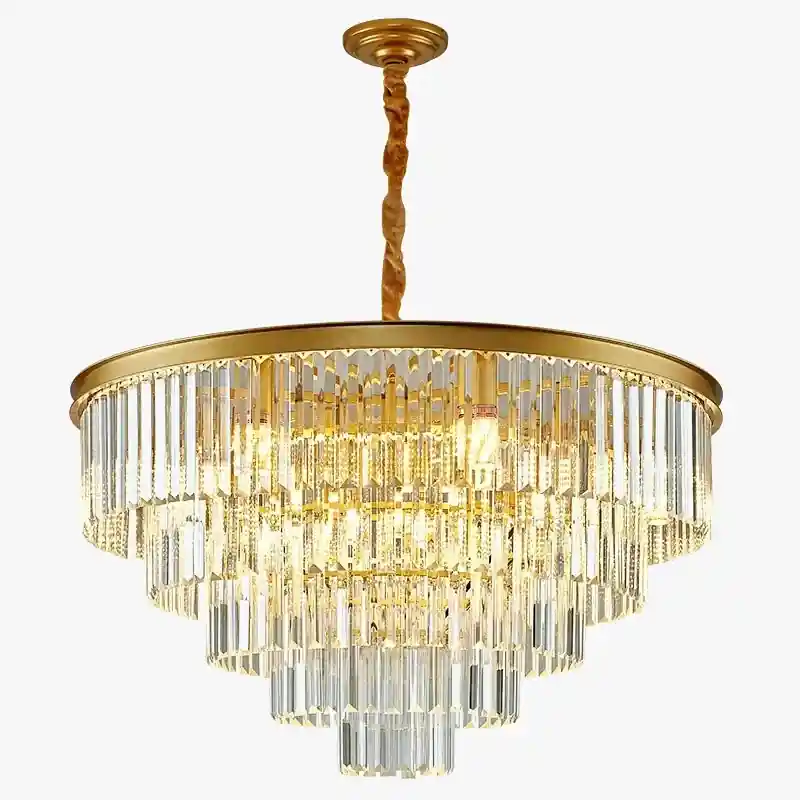 Modern crystal luminous elegant chandelier